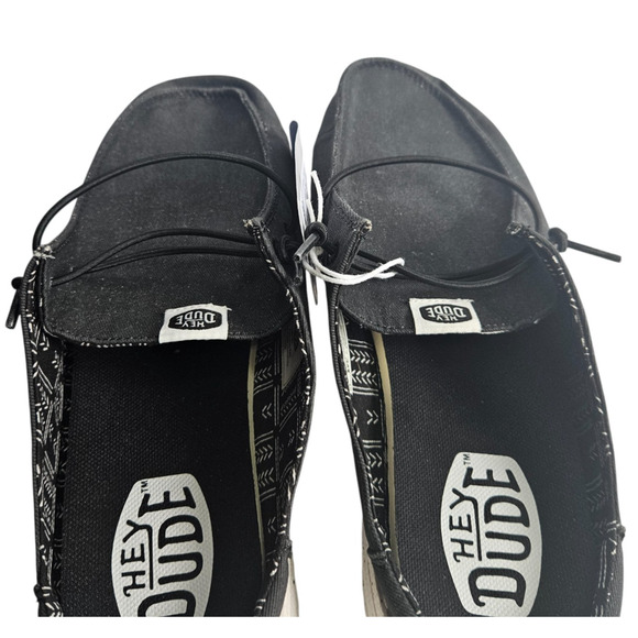 Hey Dude Wendy Slip On Mule Womens Size 9 Black Canvas Casual Slip On Comfort - Picture 3 of 9